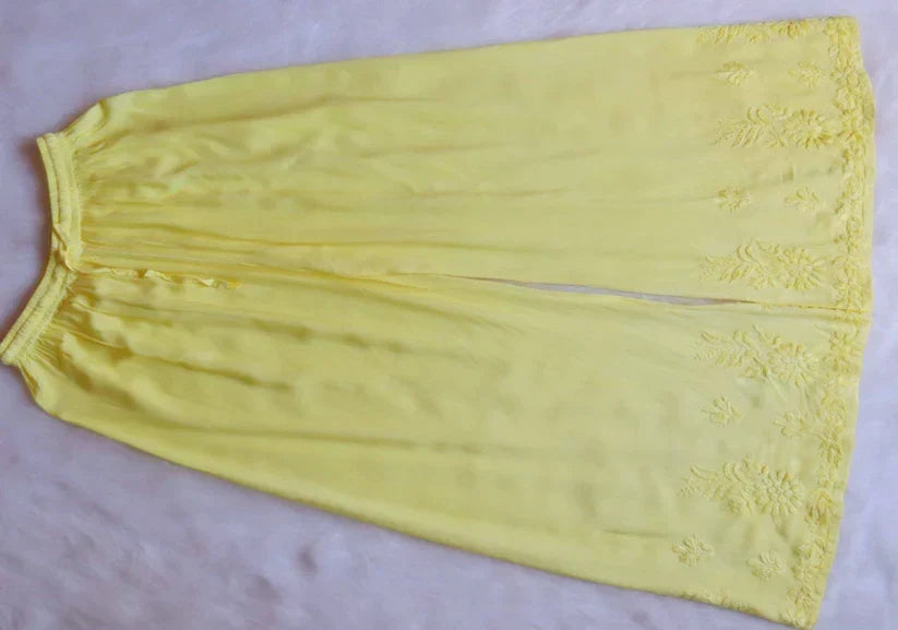 Aayat Pastel Yellow Rayon Kurta Pant set