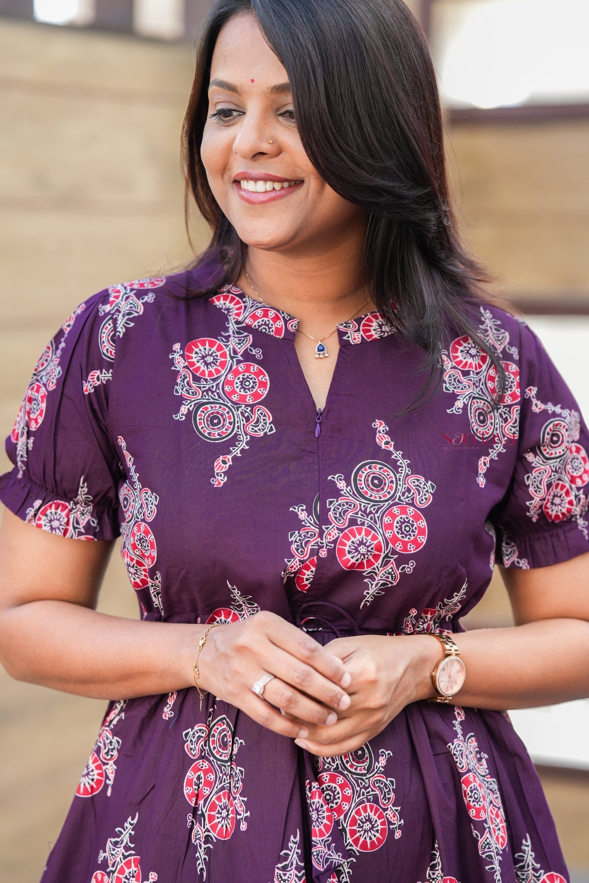 Ammu cotton casual Dress With Lining