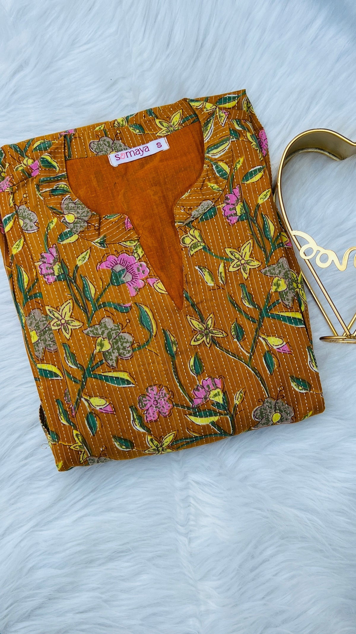 Manjal casual Dress With Lining Non-Maternity & Feeding-Friendly Dress