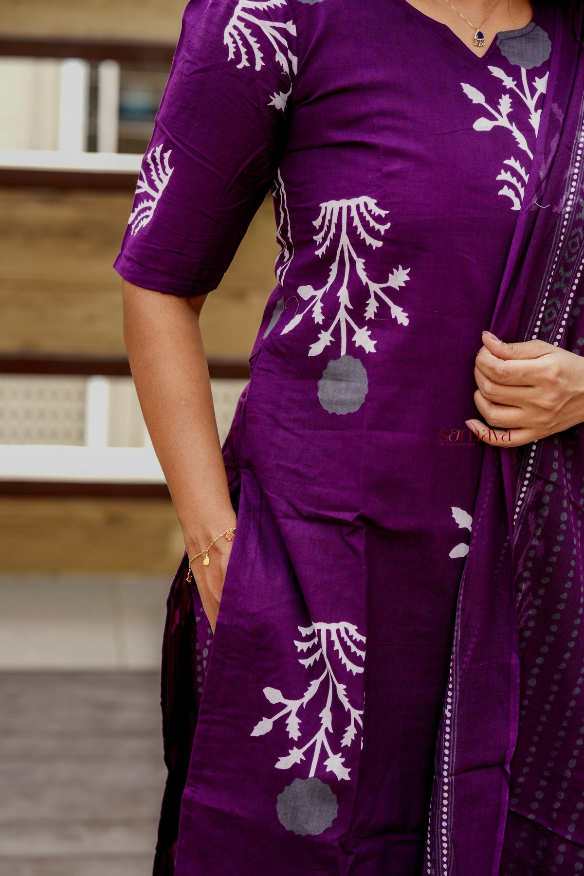 Anjali cotton 3 piece kurta set of 3 ( ready to dispatch)