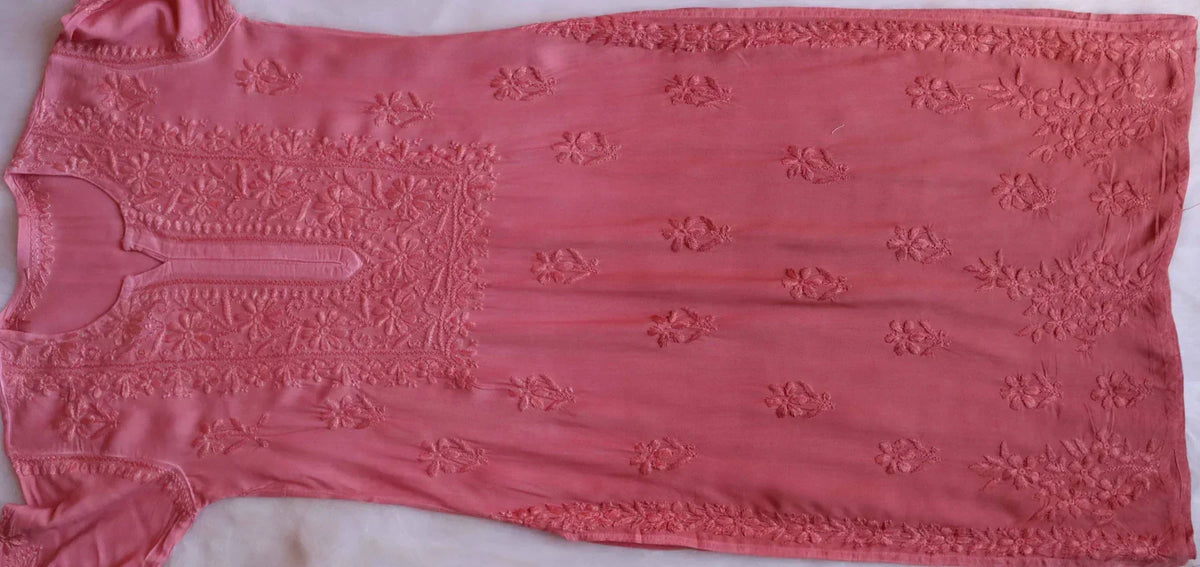 Aayat Rose Brown Rayon Kurta Pant set