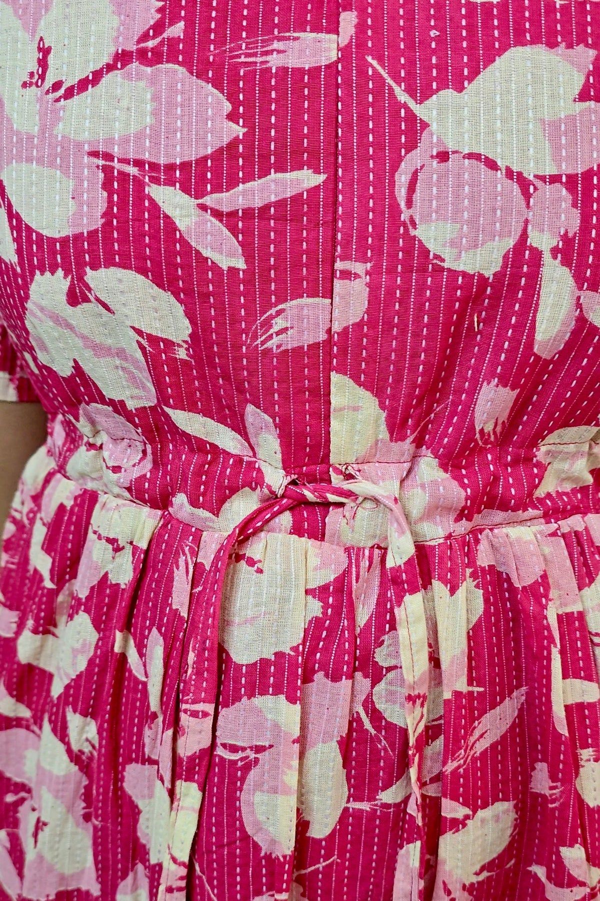 Dreamy kantha Casual Dress With Lining