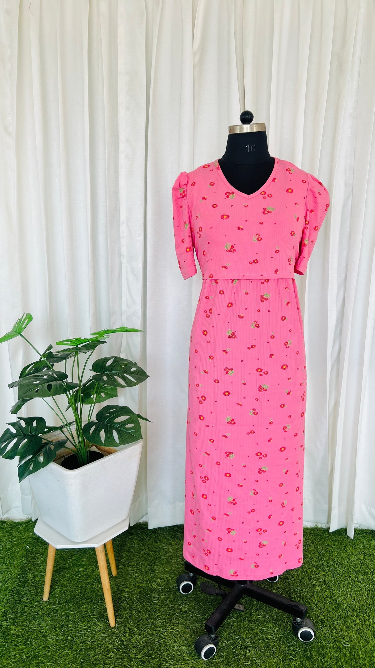 Maxi Candy  Ribbed Dress( Samaya exclusive premium fabric )