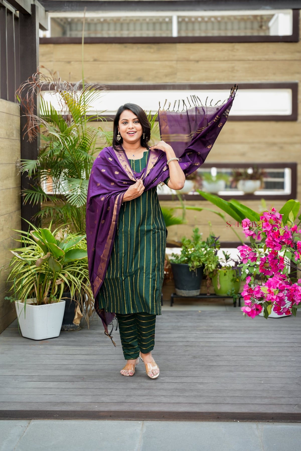 Meenakshi raw silk suit set with dupptta( set of 3) ready to dispatch