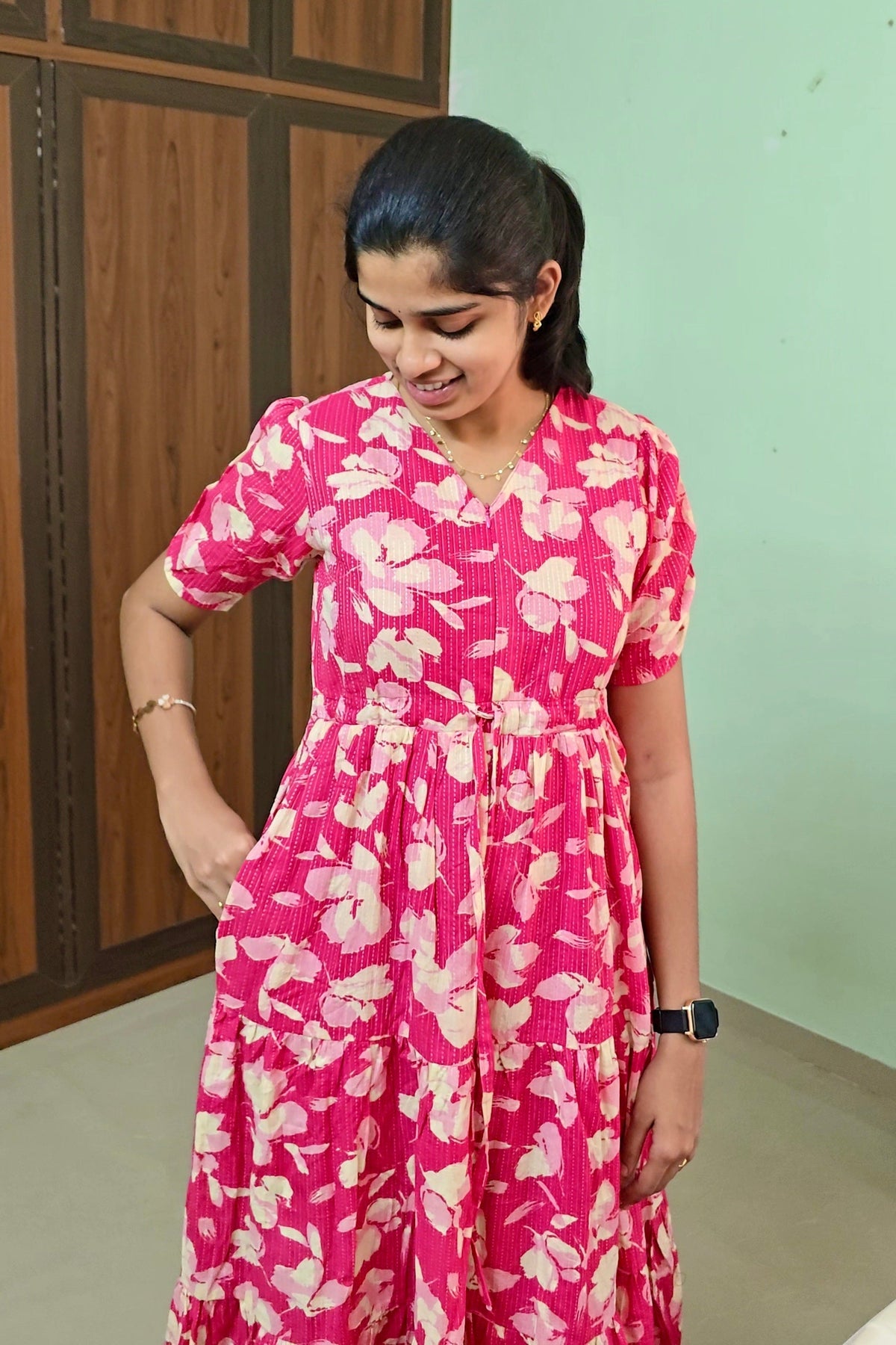 Dreamy kantha Casual Dress With Lining