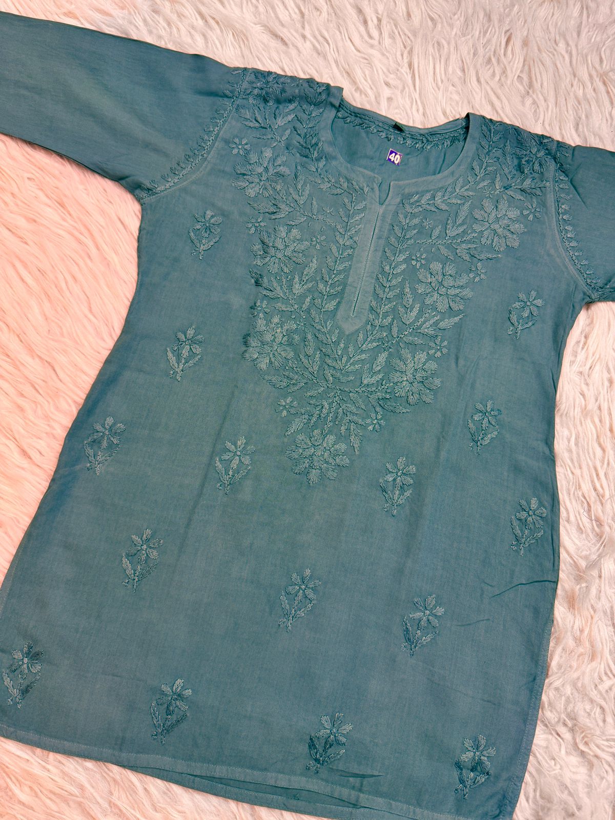 Chaya soft Rayon ombre dyed short kurta