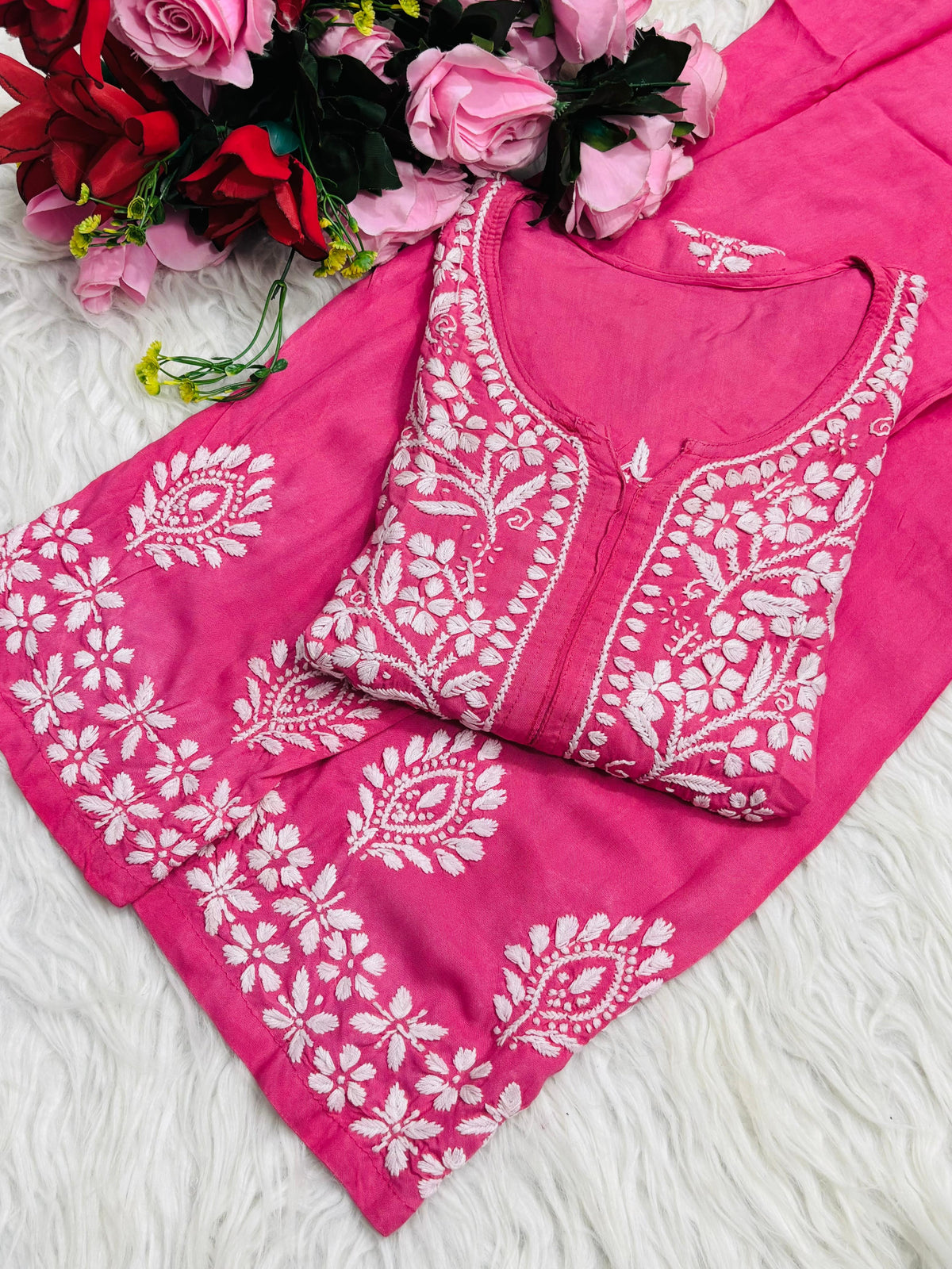 Premium Rayon kurta plazzo set