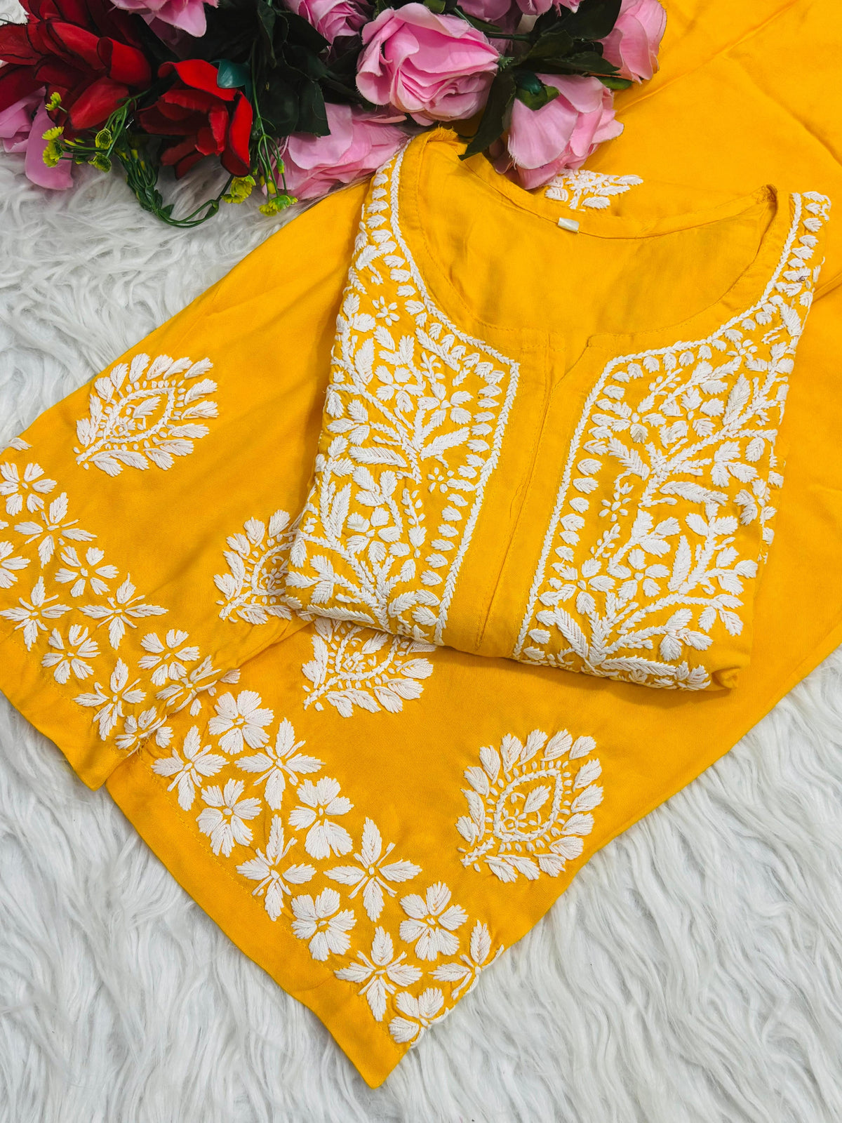 Premium Rayon kurta plazzo set